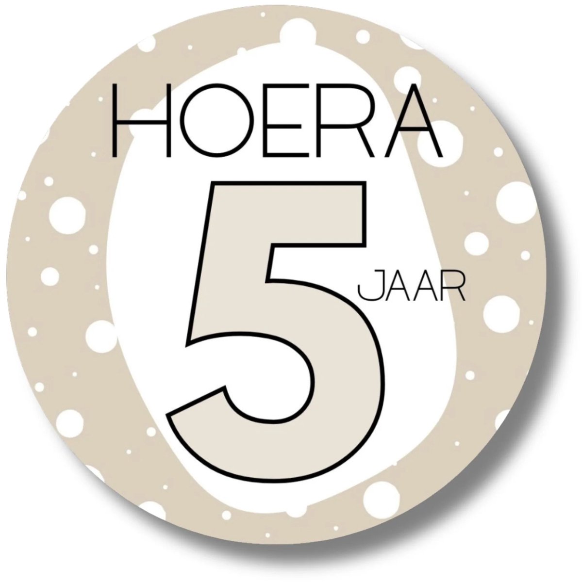 Sticker 5 jaar verjaardag | Stickervel 20 stuks | Traktatie stickers kind